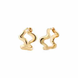 Penelope Recycled Earrings Gold Pilgrim