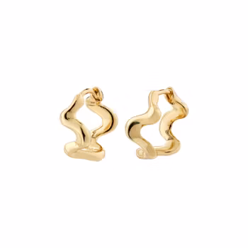 Penelope Recycled Earrings Gold Pilgrim