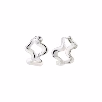 Penelope Recycled Earrings Silver Pilgrim