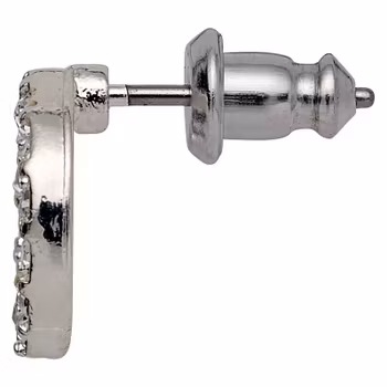 Victoria Recycled Crystal Halo Earrings Silver Pilgrim