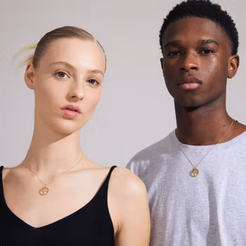 Alia Recycled Necklace Gold Pilgrim