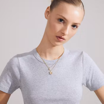 Zhuri Recycled Necklace 2-in-1 set Gold Pilgrim