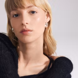 Asher Recycled Earrings Silver Pilgrim