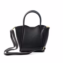 Florence Small Leather Bag Black Latalia