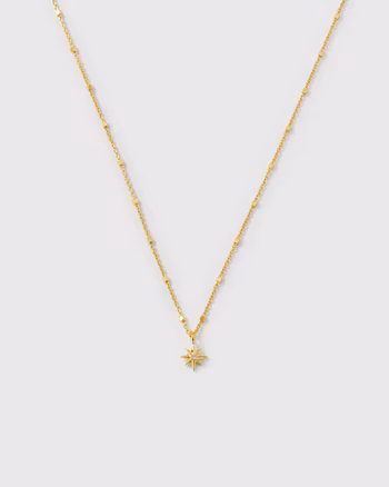 North Star Necklace Gold Syster P