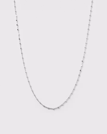 Sheer Station Necklace Silver Syster P