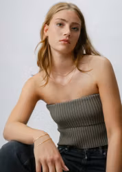 Sheer Station Necklace Gold Syster P