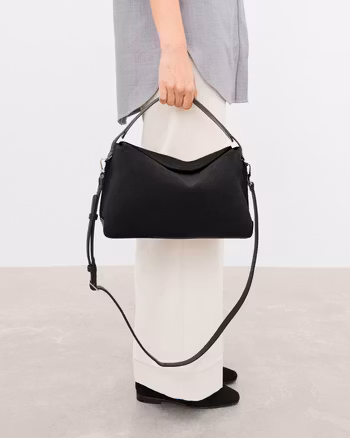 Helia Handbag Suede Black Flattered