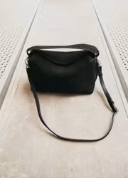 Helia Handbag Suede Black Flattered