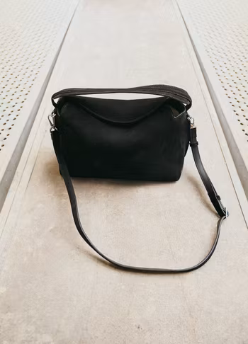 Helia Handbag Suede Black Flattered