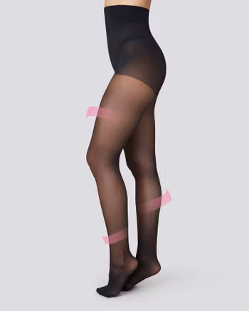 Irma Support Tights Black 30 D Swedish Stockings