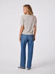 Missy Knit Tee Light Grey Mel Neo Noir