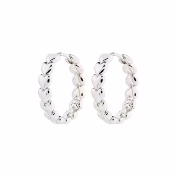 Maeve Hoop Earrings Silver Pilgrim