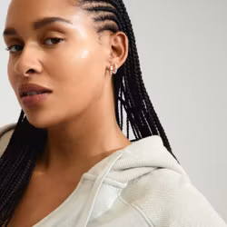 Maeve Hoop Earrings Silver Pilgrim