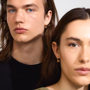 Lysandra Hoop Earrings Gold Pilgrim