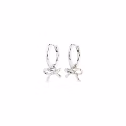 Lysandra Hoop Earrings Silver Pilgrim
