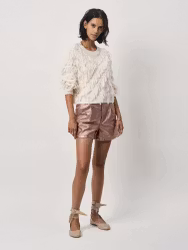 Rious Fringe Sweater Butter Cream Dante6