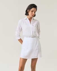 Classic Linen Shirt White Lexington