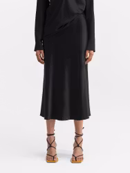 Hana Silk Skirt Black Ahlvar Gallery