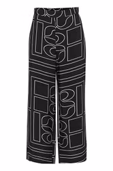 KellyMW Pants Black AOP My Essential Wardrobe