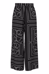 KellyMW Pants Black AOP My Essential Wardrobe
