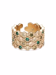 Halo Ring Emerald Ylva Li