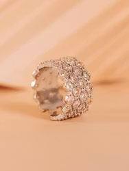 Halo Ring Pink Champagne Ylva Li