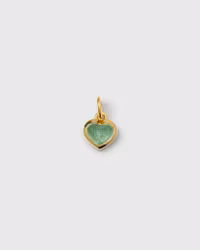 Beloved Heart Pendant Gold Green Aventurine Syster P