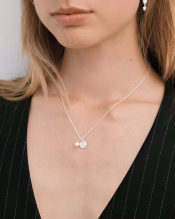 Beloved Pearl Pendant Silver Syster P