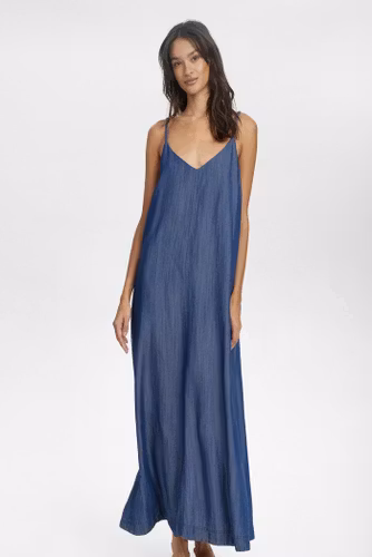 Hermione Dress Medium Blue Denim Nümph