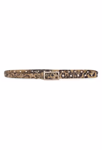 Lety P Eyelet Belt Leopard Leather Gestuz