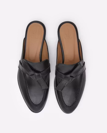 Daisy Leather Black Loafer Flattered
