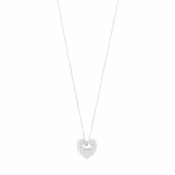 Dune Heart Necklace Silver Pilgrim