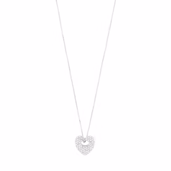 Dune Heart Necklace Silver Pilgrim