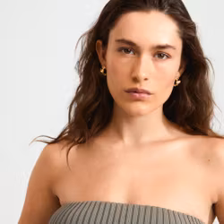 Sunset Earrings Gold Pilgrim