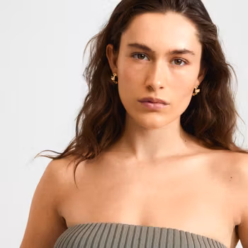 Sunset Earrings Gold Pilgrim