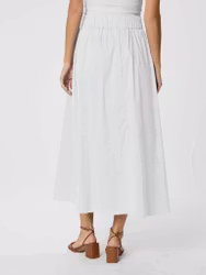 Yara Long Poplin Skirt Neo Noir