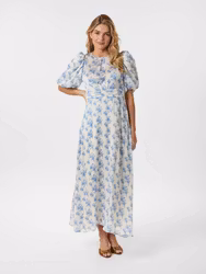 Kikka Wild Rose Dress Light Blue Neo Noir