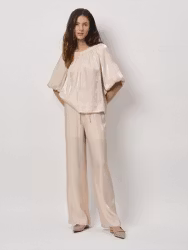 Simo Shimmer Back Detail Top Pink Dante6