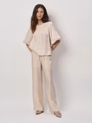 Soir Shimmer Wide Leg Pants Pink Dante6