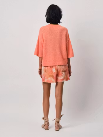 Talya Wool V-Neck Sweater Radiant Apricot Dante6