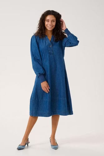 Allura Arpa Rib Dress Dark Blue Wash Culture
