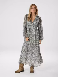 Silfi Graphic Fade Dress Dusty Green Neo Noir