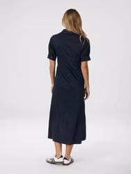 Baia Poplin Dress Navy Neo Noir