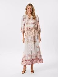 Stellar Artist Paisley Dress Ivory Neo Noir