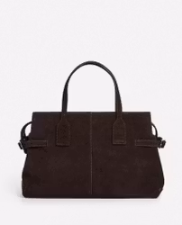 Lisa Bowler Bag Suede Chocolate Flattered