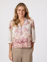 Roselle Artist Paisley Blouse Ivory Neo Noir