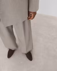 Cajsa Suede Chocolate Loafer Flattered