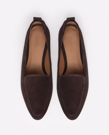 Cajsa Suede Chocolate Loafer Flattered