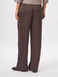 Emmett Heavy Sateen Pants Dark Brown Neo Noir